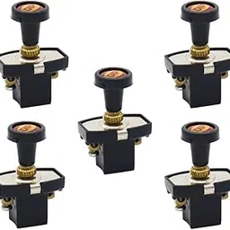 Electronic Spices PACK OF 10 ON-OFF Push-Pull Push button Horn Types Switch 12V/24V for Auto Car Vehicle-image-88