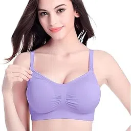 zylum Women's Cotton Full Cup Non Padded Feeding Bra/Nursing Bra/Maternity Bra-picture-35