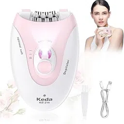 Cordless Epilator for Women, Rechargeable Wet & Dry Womens Puller for Legs, Cordless for face, Underarms, Legs, Arms, Bikini, with LED (Pink)-picture-23
