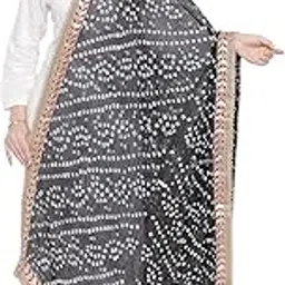 Women's Bandhani Silk Dupatta-image-9