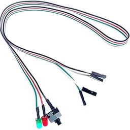 Eatech Slim ATX PC Computer Motherboard Power On Off Reset Push Button Switch Cable with LED Light (50 cm)-image-51