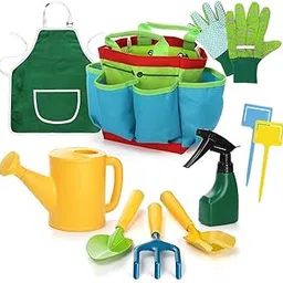 HASTHIP® 9Pcs Kids Gardening Tools - Toddler Gardening Set - Home Garden Tools for Kids - Outdoor Kids Gardening Set - Plastic Toy Gardening Equipment - Ideal Kids Gardening Tools Gift for Boys/Girls-image-49