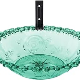 MERISHOPP Wall-Mounted Bird Bath Large Capacity Bird Water Bowl for Terrace Lawn Patio Blue|Home & Garden|Yard, Garden & Outdoor Living|Bird & Wildlife Accessories|Birdbaths-image-42