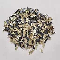 ilika9 - Premium Shape Golden Mirror for Lippan Art - Twisted S - 8 * 18mm - 100 GMS. (535 pcs)-picture-35