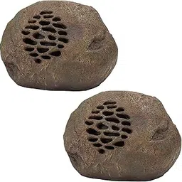 Weather-resistant Bluetooth Solar-Powered Outdoor Wireless Rock Speaker - Set of 2-picture-12