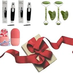 NOVIQUE ESSENTIAL Beauty Gift Set | Combo of 5 – 2 Nose Trimmers, 2 Jade Roller & Gua Sha Sets, 1 Ice Pack | Perfect Skincare Gift for Men & Women | Ideal for Diwali, Christmas & New Year-image-18
