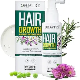 ORGATRE Hair Growth Serum for Scalp 50 ml - 3% Redensyl, 4% Anagain, 3% Procapil, 1% Capilia Longa, Castor & Rosemary Oil | For Hair Growth & Hair Fall Control Serum for Men & Women-image-71