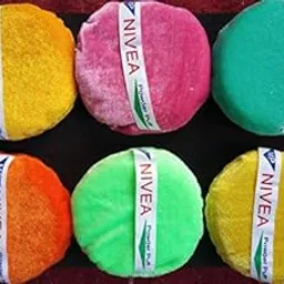 6 Pcs Large Round body Face Facial Makeup Cosmetic Super Soft Sponge Powder Puff Multi Color-picture-20