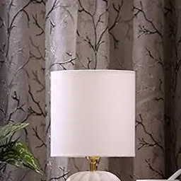 POSH N PLUSH | Premium Pumpkin Marble Table Lamp with White Shade | for Bedroom | Home | Living Room | Bedside | Home Decor Items & Gift-picture-12