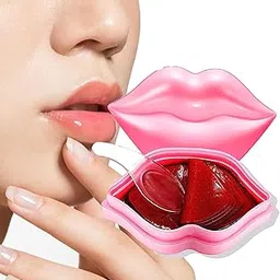 SWOPPLY 20Pcs Moisturizing/Plumping Lip Mask, Restores Moisture Mask for Dry Lips and Lines Overnight Care, Gel Treatment Masks(Pink)-picture-30