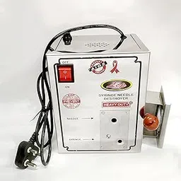 Bos Medicare Surgical® Electric Syringe Needle Destroyer (01) | Heavy Duty Needle Burner & Syringe Cutter | Fast, Safe, Stainless Steel Needle Destroyer for Hospital, Clinic & Lab Waste Disposal-image-21