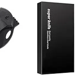 Proberos® Pocket Cutter with Quick Release Carabiner & Optifit Stainless Steel Multi Tool for Keychain, Box Opening, DIY, Journaling, Camping, Climbing, Crafts, Portable Combo Set-image-2