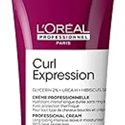 L'Oréal Professionnel Curl Expression Long Lasting Intensive Moisturizing curl cream 200 ml| Intensely moisturizes the dehydrated curls for silky-smooth Hair | With Glycerin, Urea H & Hibiscus seed.-picture-13