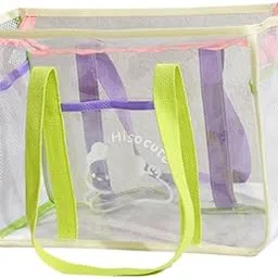 calandis ™ Clear Tote Bag Waterproof Travel Storage Bag for Gym Swimming Outdoor Sports Purple Handle | Womens Handbags & Bags-picture-27