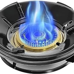 BLLUEX Gas Saver Burner Stand | Burner Stand Pack of 1 | Gas Saver Jali | Windproof Gas Saver Stand | Gas Saving Ring | Gas Saver Round Burner Stand, Suitable For All Gas Stove (Black)-image-2