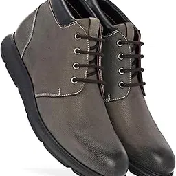harrykson london Men’s Classic Leather High-Top Boots with Cushioned Comfort and EVA Outsole Boots For Men-picture-13