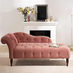 Solid Sheesham Wood 2 Seater Sofa for Living Room | Velvet Luxury Couch Diwan Chaise Lounge Sofa Settee for Home & Office| Rosewood (Ashrose)-picture-17