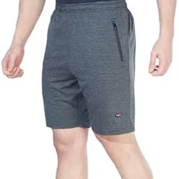 berge' Sports Wear Shorts for Men Long Shorts Dry Fit Melange Fabric with Secure Zipper Pockets Short Sports for Men-picture-39