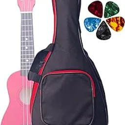 Mocking Bird 21,23,24 Inch Ukulele Padded Bag with Adjustable Straps and Storage Pocket Concert size ukelele waterproof bag for Travel Performance show image 1