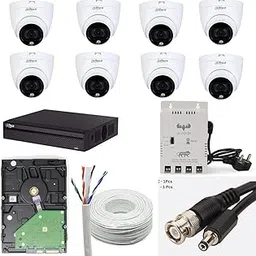 Dahua 2MP with Color HD CCTV Camera Full Set, 8 Dome, 8 Channel DVR, 8 Channel JK Vision Power Supply, 1TB Hard Disk, 90 Meter Cable, BNC/DC Connector-picture-38