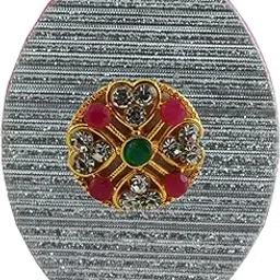 Handmade Fancy Stone stud Work Saree pin Brooch for Women Jewellery Latest Stylish Crystal Unisex Floral Shape Brooch for Women/Girls (sku-bro2773)-image-83