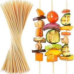 Pocheon® - 2.5mm Thin (12 Inch Long-150 Pcs) Natural Bamboo Skewers Sticks, Wood Skewers for BBQ, Grilling, Kebab, Appetizers, Fruits, Cocktail, Brunch, Fondue Sticks, Barbeque, DIY Craft (12 IN, 150)-picture-32