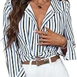 indoprimo Women's Striped Casual Shirt-picture-14