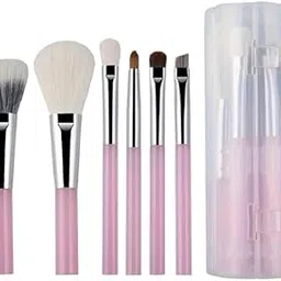 MESKIN 6-Piece Makeup Brush Set (Pink) – Premium Design for Precise Application on Face, Eyes & Brows | Cruelty-Free with Ultra-Soft Bristles-image-37