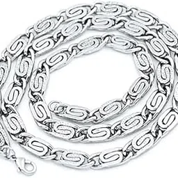 miami chain for men combo Silver Chain for men stylish chain for boys mens necklace for men Stainless steel chains Locket Pendant anti tarnish necklace accessories neck chain snake boys chain M499-picture-30