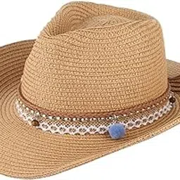 Women Straw Sun Hat Light Tan|Clothing, Shoes & Accessories | Womens Accessories | Hats-image-15
