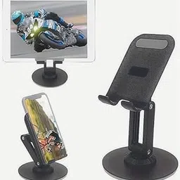 Desktop Foldable Phone Stand, Portable Device Holder 360 Degree Rotable and Foldable Cell Phone Holder for Table & Bed Compatible with All Smartphones-image-78