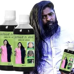 Adiwasi hair oil original 500 ml, Original Aadivashi Hair Growth Oil 250 ML Ayurvedic Adiwasi Herbal Kesh tel with Natural Rosemary essential & Biotin for Control Hairfall anti-dandruff Adiwasi Hair Oil Original Pack of 2-image-9