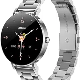Pebble EVE Women's Smartwatch, AMOLED Display, Bluetooth Calling (Silver)-picture-17
