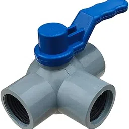 ESEKSAFAR 1pc T-Way Female PVC Ball Valve Ball BSP Thread 1 inch for 33.25mm outer diamter pipe fitting-picture-15