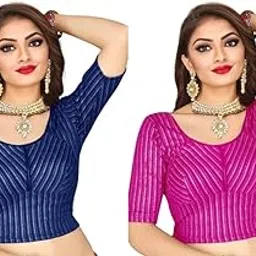 sheandparag Combo of 2 Choli Designer Blouse for Women (Pack of 2 Blouse)-picture-22