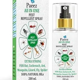 Paeez Pest Control Spray | Insect Repellent Spray | For Ant, Cockroach, Rat, Lizard, Bed Bugs, Spider, Fly, Centiped, Mouse | 100% Natural | Just Repel No Kill Non-Toxic (200ML)-picture-24