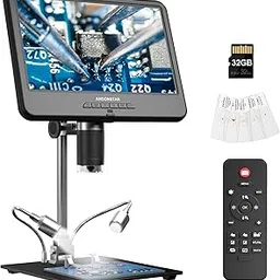 Andonstar AD210 10.1 Inch LCD Digital Microscope for Adults, Soldering Microscope for Electronics Repair, Coin Microscope Camera Full View for Error Coins with Light, Biological Slides Kit, 32G Card-picture-27
