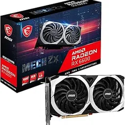 MSI Gaming AMD Radeon RX 6600 pci_e_x16 128-bit 8GB GDDR6 DP/HDMI Dual Torx Fans FreeSync DirectX 12 VR Ready Graphics Card (RX 6600 MECH 2X 8G)-image-34