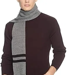 513 Men Acrylic Woolen Striped Design Casual Warm Winter Wear Muffler Scarf Stole,MEN107_P-picture-39