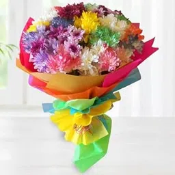 IFG's Beautiful Bouquet of Mixed Colour Carnations, 25 pcs Fresh Flowers - Same Day Delivery-image-12