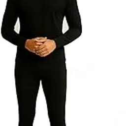 haunky Men’s Woolen Warmth Thermal Set Cozy-Shield Body Warmer Set Round Neck Full Sleeves Thermal Top and Bottom Set(Set of 1).-picture-29