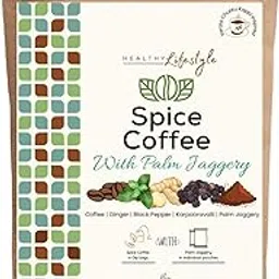 Chukkukappi with Karpooravalli and Palm jaggery | Blend of Coffee with Ginger,Black Pepper,Karpooravalli in 10 biodegradable tea bags and Palm Jaggery in 10 individual pouches | Easy to use and travel friendly packing | Chukkukappi mix with panikoorkka | SpiceCoffee | Coffee with Herbs | Natural ingredients | Satvi Wellness Healthy lifestyle-picture-60