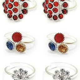 smarnn Metal Bichiya Toe Ring for Women (Pack of 6)-picture-12