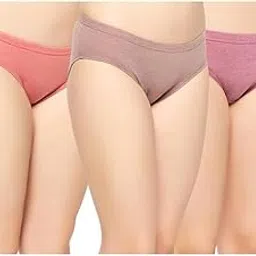 khwaish store Women's Cotton Bikini with Anti-Bacterial and Quick Dry Technology - Flexi Stretch, Moderate Coverage. (Pack of 2) Size (M Till 3XL)-picture-31