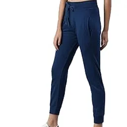 adbucks Women's Slim Fit Mid Rise Cotton Solid Joggers Track Pants-picture-18