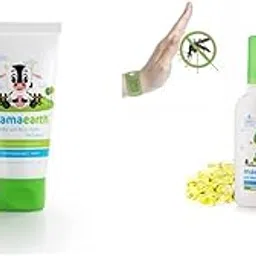 Mamaearth Milky Soft Natural Baby Face Cream for Babies 60Ml and Mamaearth Anti Mosquito Fabric Roll On 8Ml. Deet Free. Protects from Dengue, Malaria & Chikungunya (-picture-31