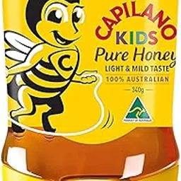 Capilano Kids Honey- 340gms | Light & Mild Eucalyptus Honey | 100% Australian | No-Drip Easy Squeezy Pack | Ideal for Pancakes, Cereal & Smoothies image 1