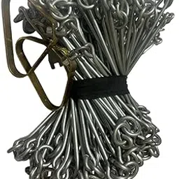 Buy from NM Enterprises 20 Meter Land Survey Measuring Chain - Lightweight Design (3.040kg) - Heavy-Duty Mild Steel Construction - 4mm Thickness - Essential Engineering Instrument - Pack of 1 image 1