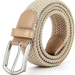 aenon fashion is my passion Braided Canvas Woven Elastic Stretch Belts for Men/Women/Junior with Multicolored-picture-38