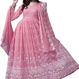 harivar Women's Georgette Casual Dress-picture-26